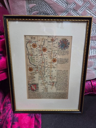 Original 1720 hand coloured - original, hand-coloured
