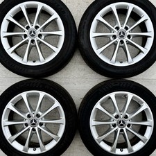 4 Genuine Mercedes Benz A-Class 17" Silver Alloy Wheels 205 55 Tyres B-Class CLA