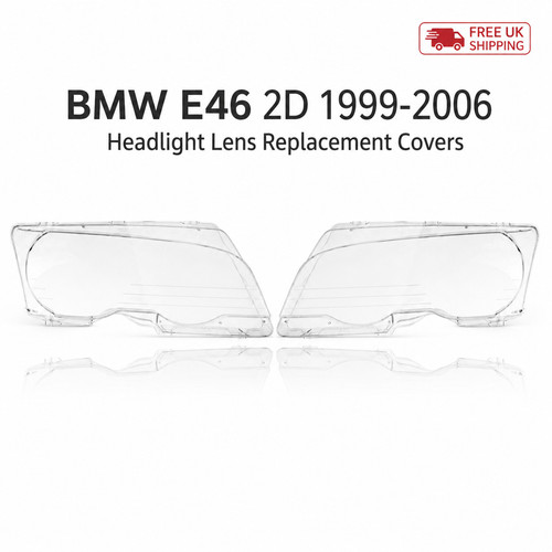 Bmw e46 door headlight lens - headlight,