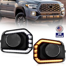 2X LED Fog Light Bezel Turn
