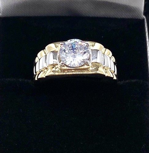 9ct gold mens ring rolex - gold,