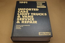 MITCHELL Imported Cars & Light Trucks & Vans Service & Repair Manual A-H 1991 