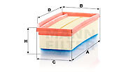 Air filter mann - filter, mann-filter