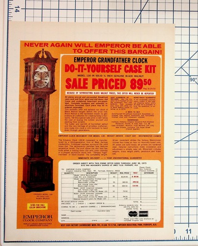 1973 emperor grandfather - grandfather, clock