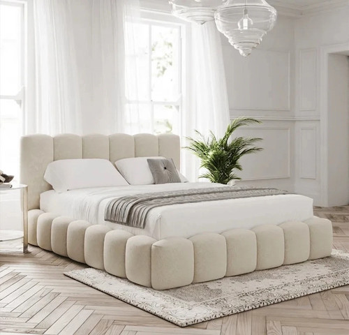 Ottoman fabric teddy boucle - ottoman,
