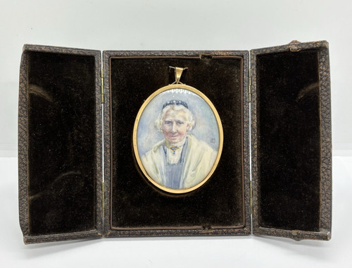 Antique miniature portrait - miniature,