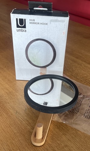 Umbra mirror with wooden hook - mirror,