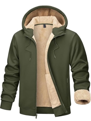 Men fleece lined full zip - men's, fleece-lined