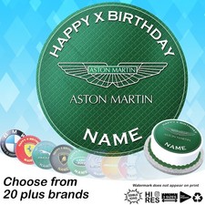 Car Logo Badge Cake Topper