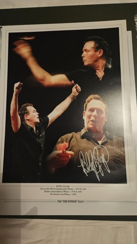 Bobby george hand signed 16x12 - george,