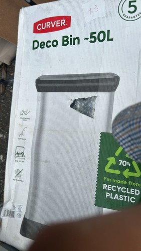 Curver deco bin slim 50l - bin,