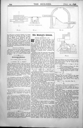 Antique print rural drainage - antique,