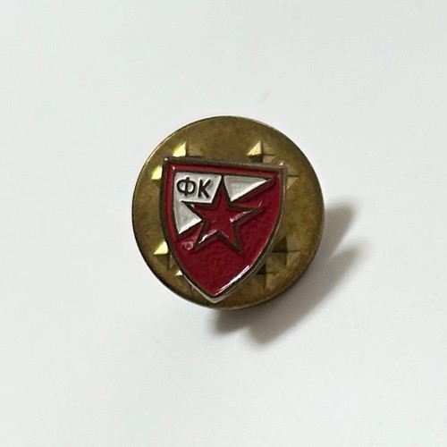 Red star belgrade can badge - red,