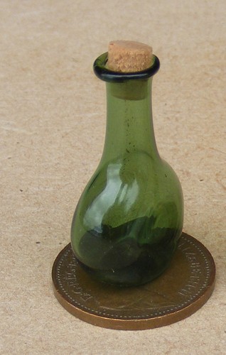 Dolls house glass chemist - glass,