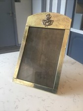 ORIGINAL 1940’s RAF WARRANT OFFICERS BADGE / BRASS PICTURE FRAME.