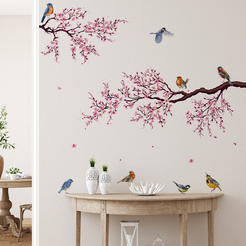 Wall stickers pink flower - wall,