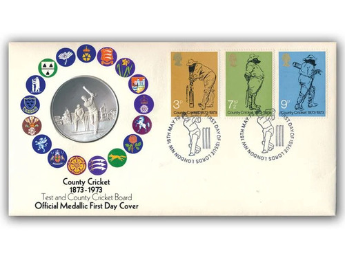 1973 cricket fdc john - john, pinches
