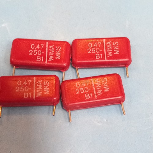 Wima 47uf 250v capacitors - 4x,