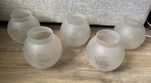 Set vintage frosted - of, 5