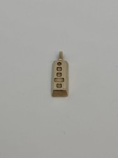 9ct Solid Gold Ingot Pendant