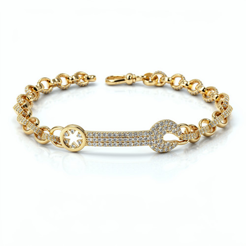 Mens 6mm 18ct gold layered - mens,