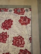 M&S Grey Mix Leaf Pattern Eyelet Curtains