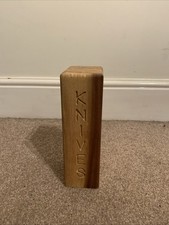 Wooden 4 Slot Knife Block Heart Wood Used