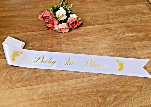 Baby shower sash - shower, sash,