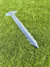 Giant extra long stake galvanised steel raised bed wood timber sleeper planter