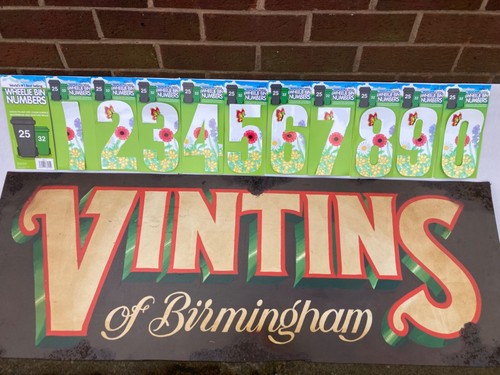 Wheelie bin house number - wheelie,