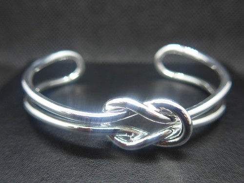 Silver double knot - double, cuff