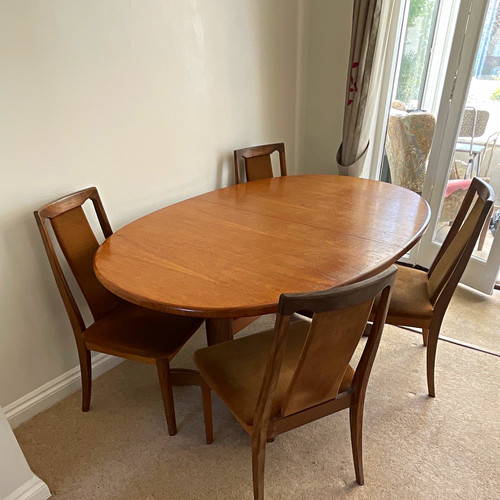 Oval wood dining - oval, 4
