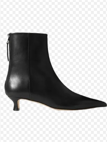 Aeyde black leather pointed - aeyde,