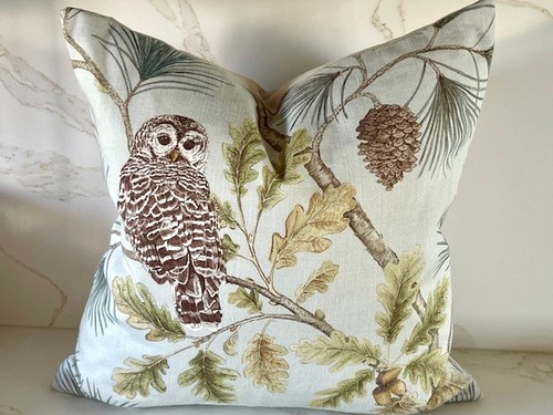 Sanderson owlswick teal linen - owlswick,