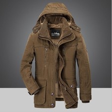 Men's Thick Warm Padded Parka – Cotton Winter Jacket S–6XL Plus Size