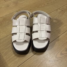 Ladies Beige Platform Sandals