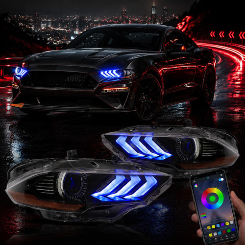 Headlights for ford mustang - headlights,