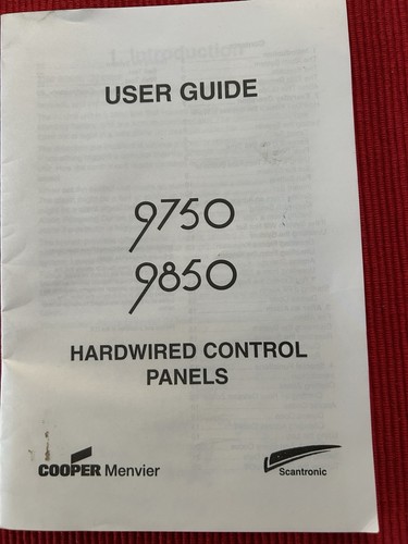 Scantronic user guide 9750 and - scantronic,