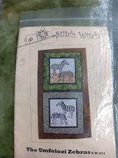 Zebra quilt sewing wall hanging kit 