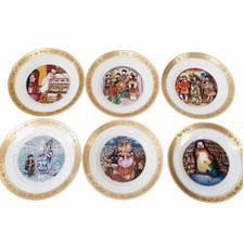 Set of 6 Royal Copenhagen Denmark 1975 Hans Christian Andersen collector plates