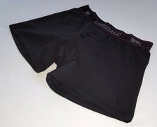 MENS LONSDALE BLACK BOXER SHORTS - PACK OF 2 - BUTTON FLY - SIZE 3XL