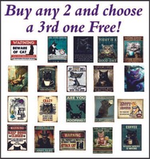 cats (2) vintage retro replica