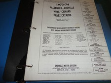1973 1974 CHEVROLET PARTS BOOK