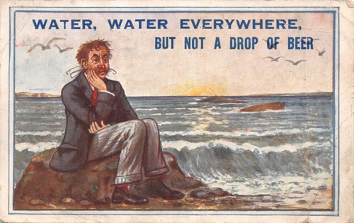 Old comic postcard - ,