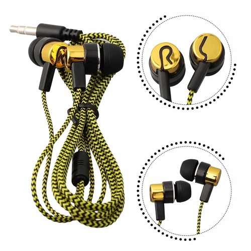 Braided headphones earphones - headphones,