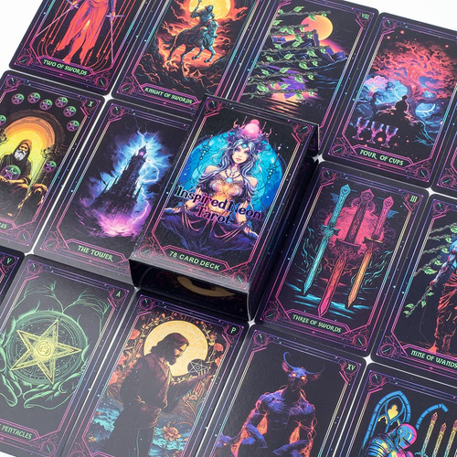 Inspired neon tarot - deck, 78
