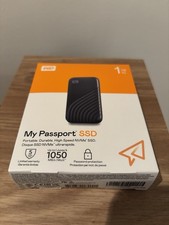 WD My Passport Portable External SSD 1TB Grey NVMe USB-C