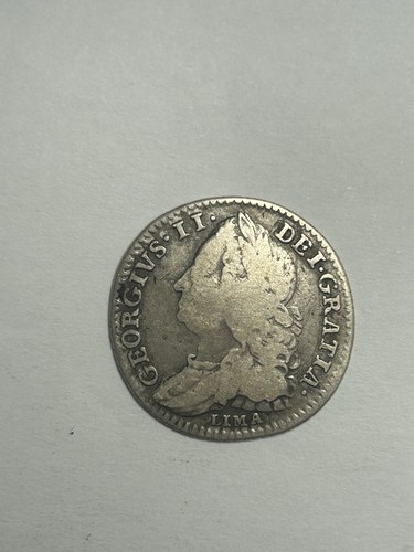 1746 george sixpence silver - george, ii