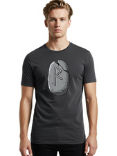 Raidho-Rune-Stone-1 Mens Graphic Tee, 100% Cotton, Casual Summer Wear