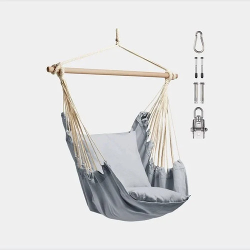 Grey hanging chair outdoor - hanging,